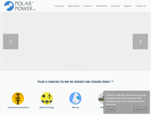 Tablet Screenshot of polarpower.com